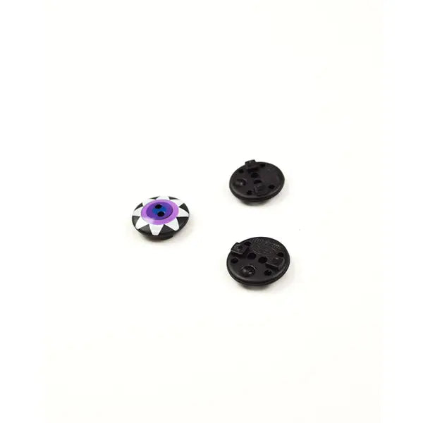 Button - Kaffe Fassett - Starflower Blackcurrant - 15mm – view 3 – Truro Fabrics