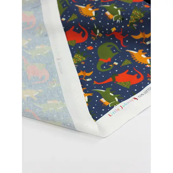 Christmas Cotton Fabric - Jurassic Jingle – view 5 – Truro Fabrics