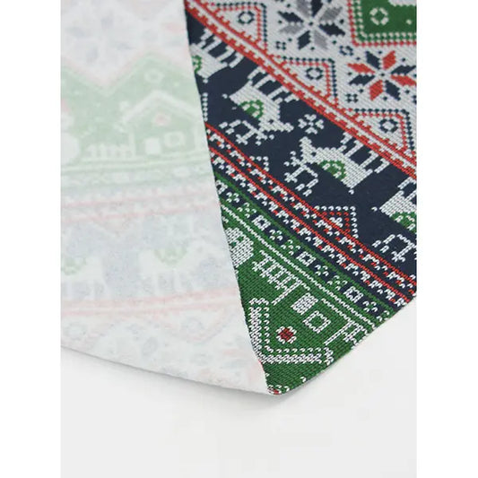 Christmas Sweatshirt Fleece Fabric - Snow Village – view 2 – Truro Fabrics