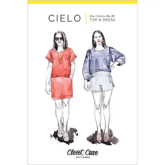 Closet Core - Paper Sewing Pattern - Cielo Top & Dress – view 2 – Truro Fabrics