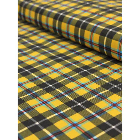 Cotton Babycord Fabric - Cornish National Tartan – view 2 – Truro Fabrics