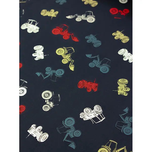 Cotton Jersey Knit Fabric - Tractor Town – view 4 – Truro Fabrics