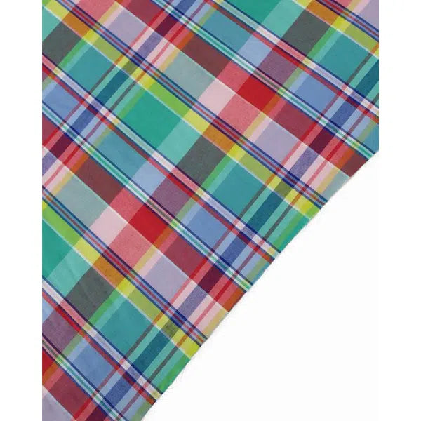 Cotton Madras Fabric - Seaside Plaid β view 3 β Truro Fabrics