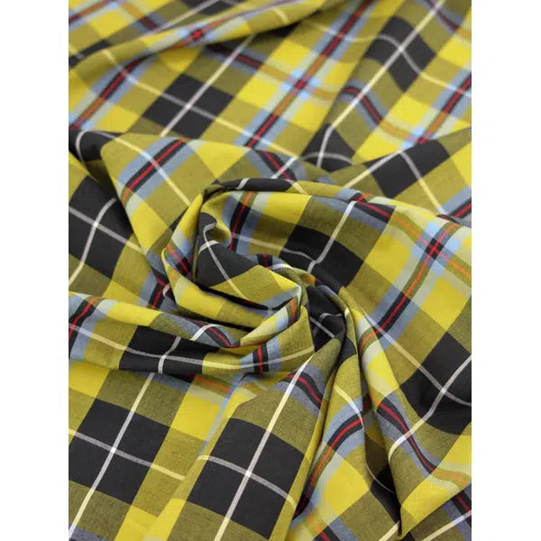 Cotton Poplin Fabric - National Cornish Tartan 9cm – view 4 – Truro Fabrics