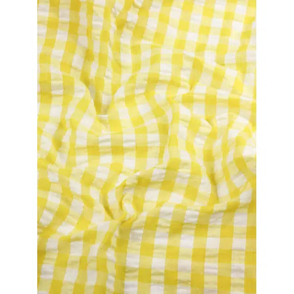 Cotton Seersucker Fabric - Sherbet Gingham – view 4 – Truro Fabrics