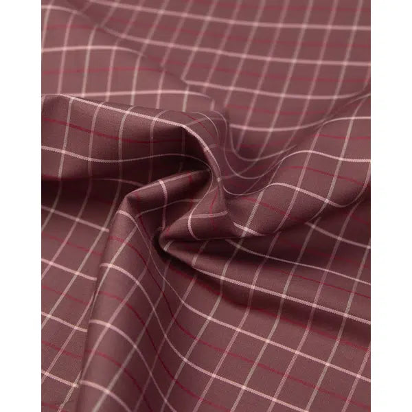 Cotton Shirting Fabric - Tattersall Check Sidney – view 4 – Truro Fabrics
