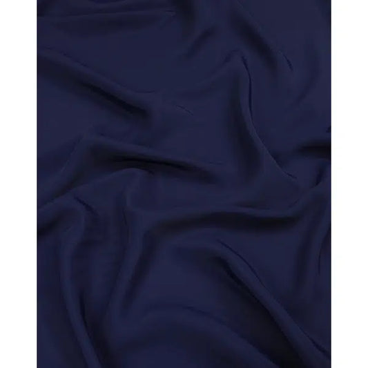 Crepe De Chine Fabric - Indigo – view 2 – Truro Fabrics