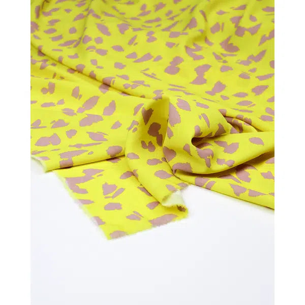 Crepe Fabric - Canary Petals – view 4 – Truro Fabrics