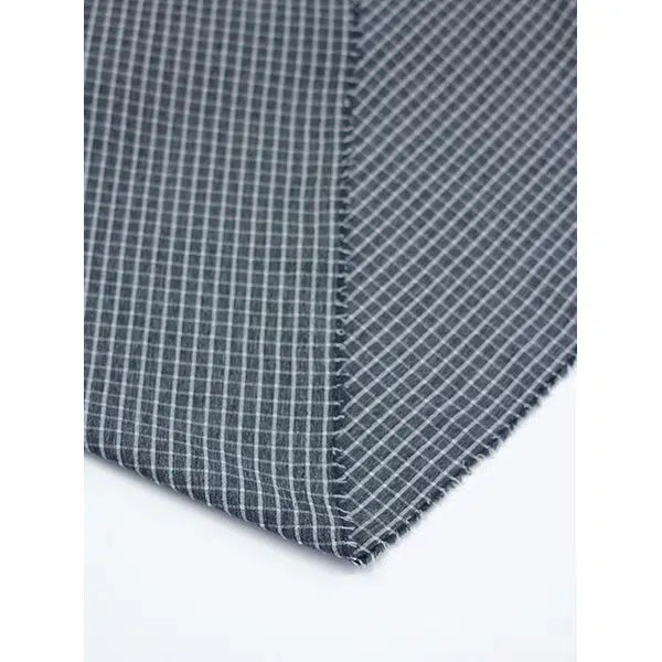 Crinkle Poly Viscose Fabric - Dockside Check – view 5 – Truro Fabrics
