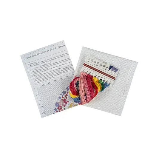 Cross Stitch Kit - Floral Rainbow – view 2 – Truro Fabrics