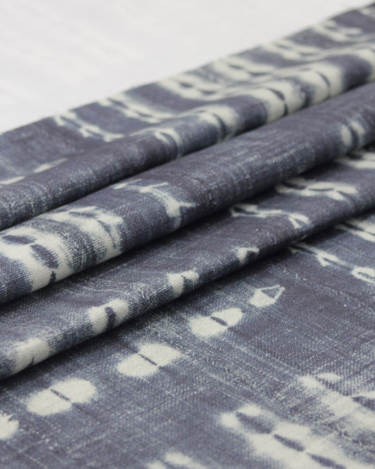 Extra Wide Curtain and Interiors Fabric - Midnight Indigo Tie Dye