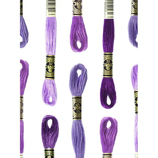 DMC Embroidery Thread - Stranded Cotton - Purple Shades – Truro Fabrics