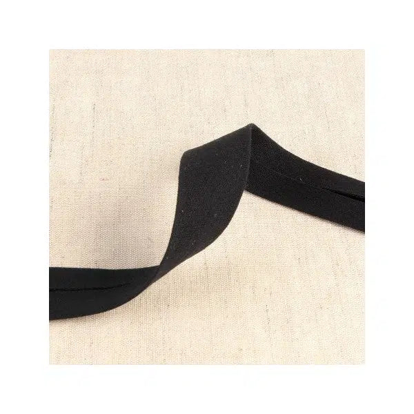 Double Gauze Bias Binding - 27mm - Black – Truro Fabrics