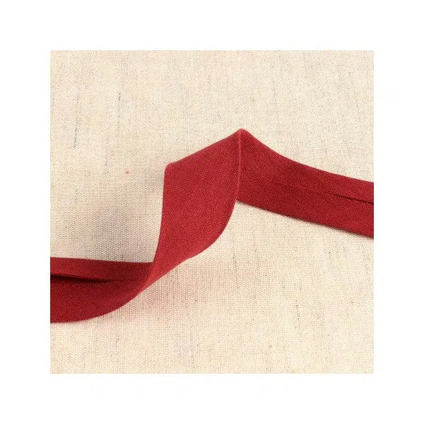 Double Gauze Bias Binding - 27mm - Burgundy – Truro Fabrics