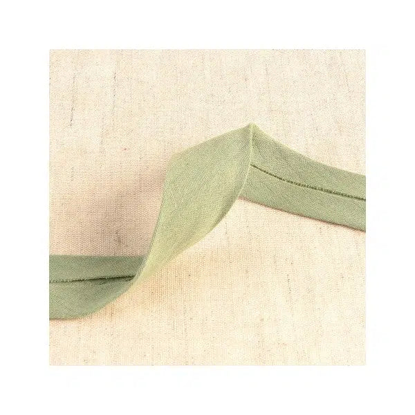 Double Gauze Bias Binding – 27mm - Khaki – Truro Fabrics