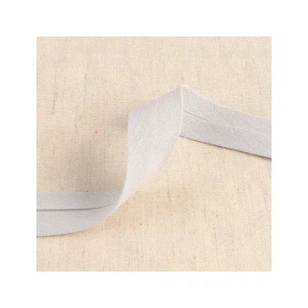 Double Gauze Bias Binding – 27mm - Light Grey – Truro Fabrics