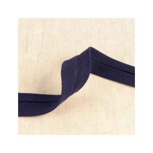 Double Gauze Bias Binding – 27mm - Navy – Truro Fabrics