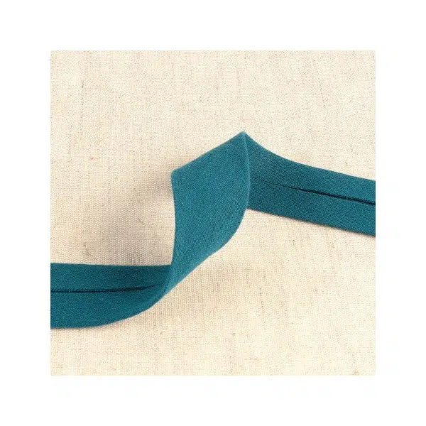 Double Gauze Bias Binding – 27mm - Teal Blue – Truro Fabrics