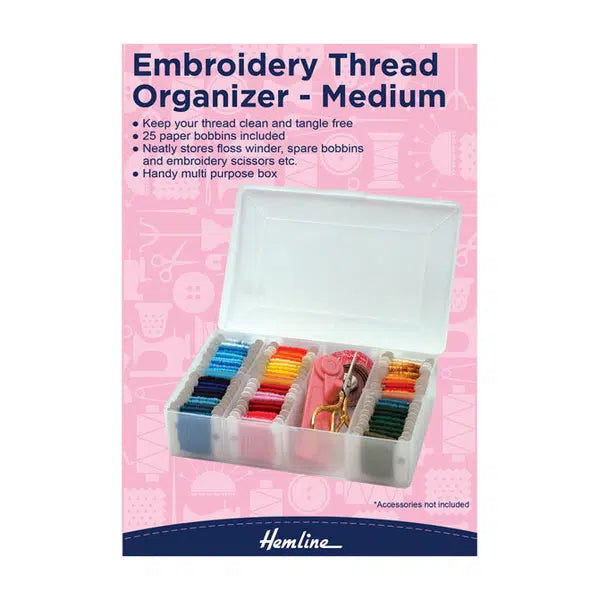Embroidery Thread Organiser Box – Medium – view 2 – Truro Fabrics