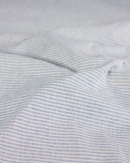 Extra Wide Curtain and Interiors Fabric - Mini Vera Stripe - Neptune