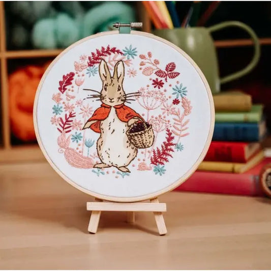 Beatrix Potter - Flopsy Goes Blackberry Picking Embroidery Kit – view 2 – Truro Fabrics