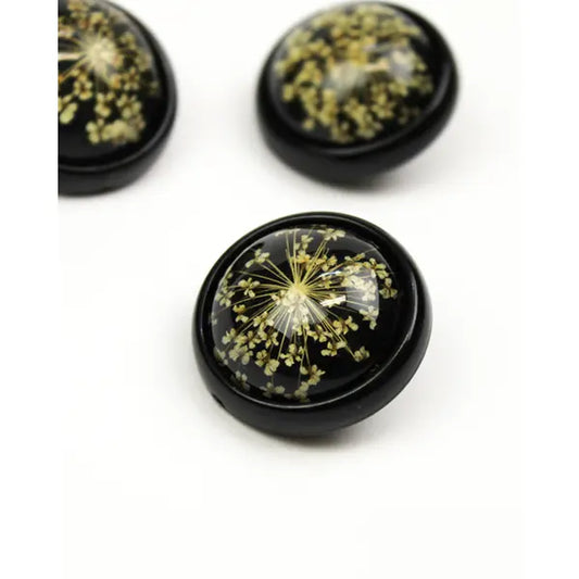 Button - Flower Press - 30mm – view 2 – Truro Fabrics