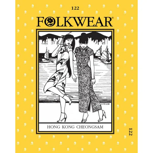 Folkwear - Paper Sewing Pattern - 122 Hong Kong Cheongsam – view 2 – Truro Fabrics