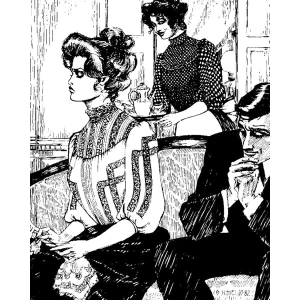 Folkwear - Paper Sewing Pattern - 205 Gibson Girl Blouse – view 8 – Truro Fabrics