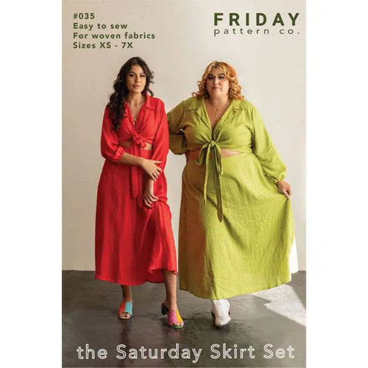 Friday Pattern Co - Paper Sewing Pattern - The Saturday Skirt Set – view 2 – Truro Fabrics