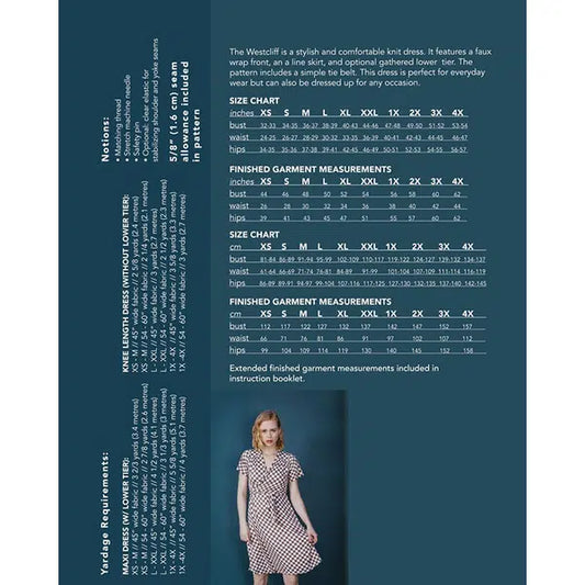 Friday Pattern Co - Paper Sewing Pattern - The Westcliff Dress – view 2 – Truro Fabrics
