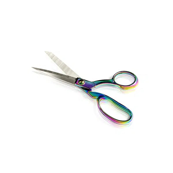 Holographic Rainbow Dressmaker’s Shears – 21.5cm – view 2 – Truro Fabrics