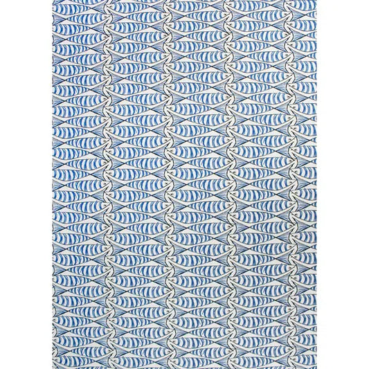 Home Furnishing Fabric - Double Width - Padstow Blue – view 2 – Truro Fabrics