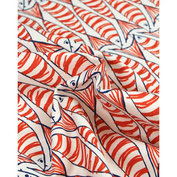 Home Furnishing Fabric - Double Width - Padstow Cayenne – view 4 – Truro Fabrics