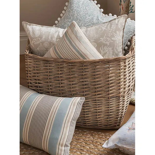 Home Furnishing Fabric - Sail Stripe Cloud – view 2 – Truro Fabrics