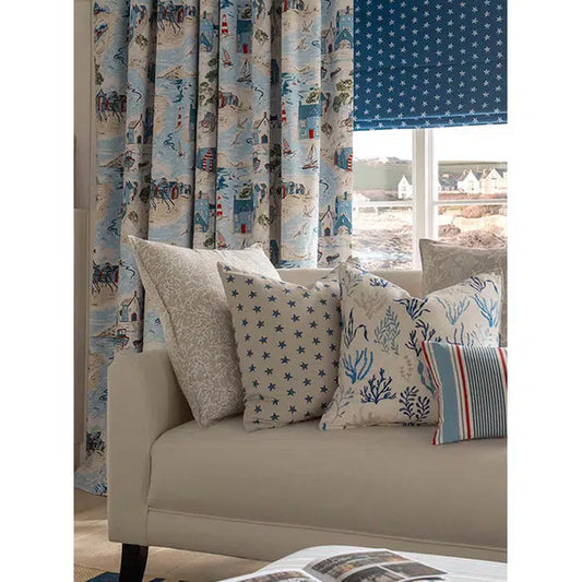 Home Furnishing Fabric - Sail Stripe Marine – view 2 – Truro Fabrics