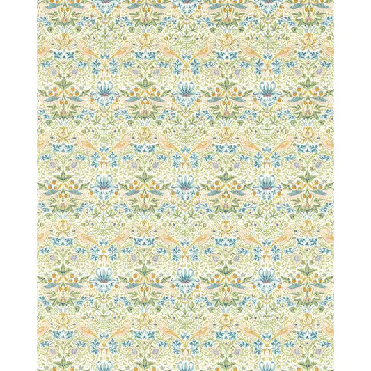 Home Furnishing Fabric - Strawberry Thief - Apple/Blush – view 2 – Truro Fabrics