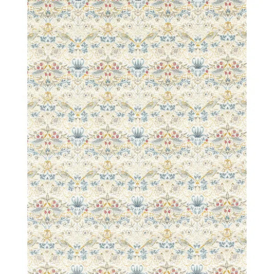 Home Furnishing Fabric - Strawberry Thief - Linen/Plum – view 2 – Truro Fabrics
