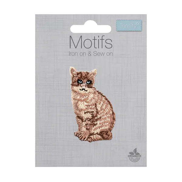 Iron-On Motif Patch - Cat – view 2 – Truro Fabrics