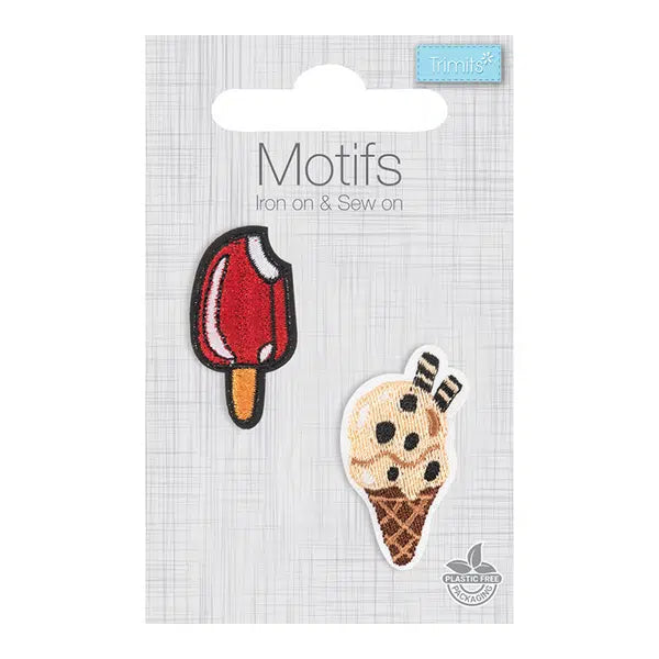 Iron-On Motif Patch - Ice Creams – view 3 – Truro Fabrics