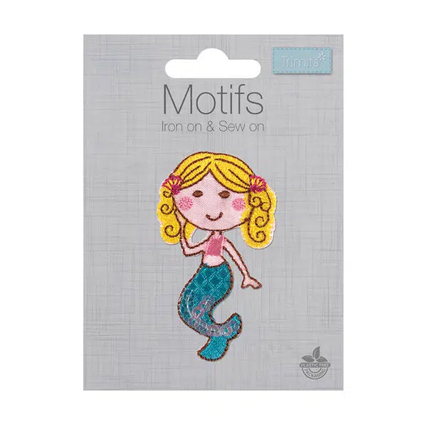 Iron-On Motif Patch - Little Mermaid – view 2 – Truro Fabrics