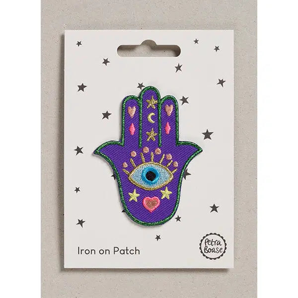 Iron-On Motif Patch - Lucky Hamsa Hand – Truro Fabrics