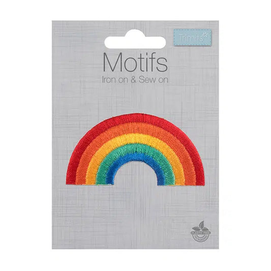 Iron-On Motif Patch - Rainbow – view 2 – Truro Fabrics