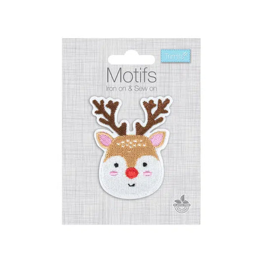 Iron-On Motif Patch - Reindeer – view 2 – Truro Fabrics