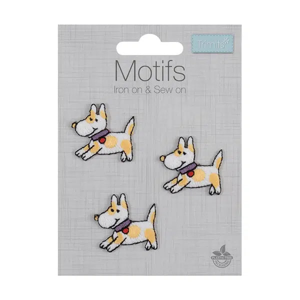 Iron-On Motif Patch - Tiny Dogs – view 2 – Truro Fabrics