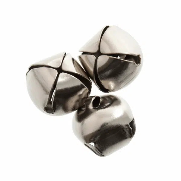 Jingle Bells - 20mm - Silver | Truro Fabrics