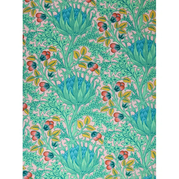 Kaffe Fassett x William Morris Cotton Lawn Fabric - Artichoke Lavender – view 4 | Truro Fabrics