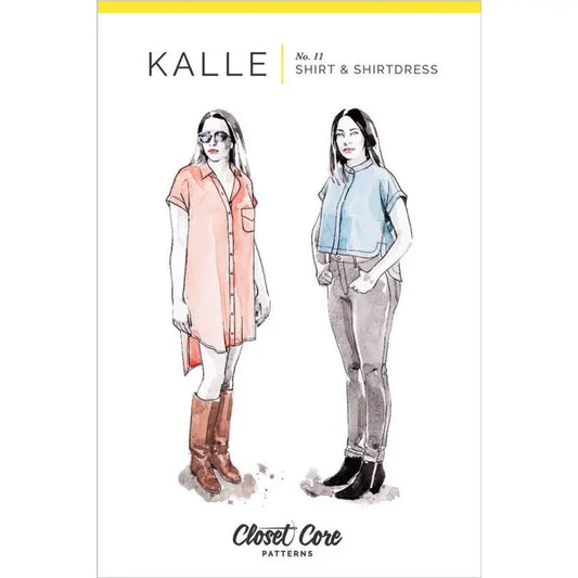 Closet Core - Paper Sewing Pattern - Kalle Shirt & Shirtdress – view 2 – Truro Fabrics