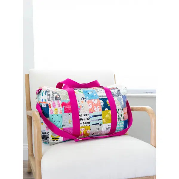Knot and Thread - Paper Sewing Pattern - Patchwork Duffle Bag – view 6 | Truro Fabrics