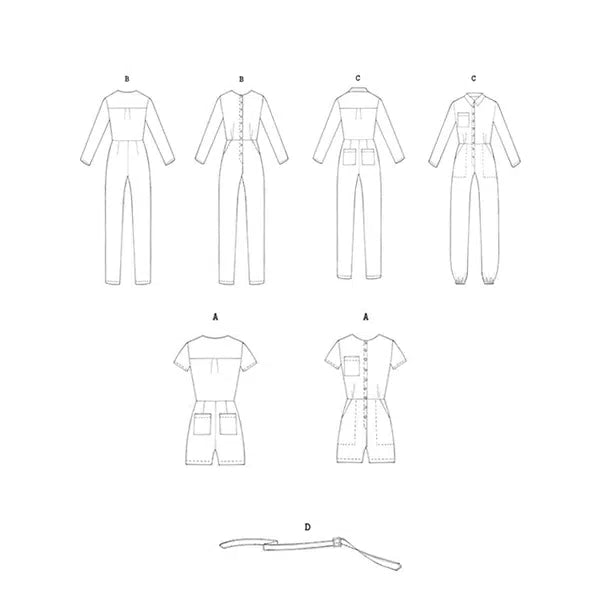 Liberty - Paper Sewing Pattern - Zadie Boilersuit – view 4 | Truro Fabrics