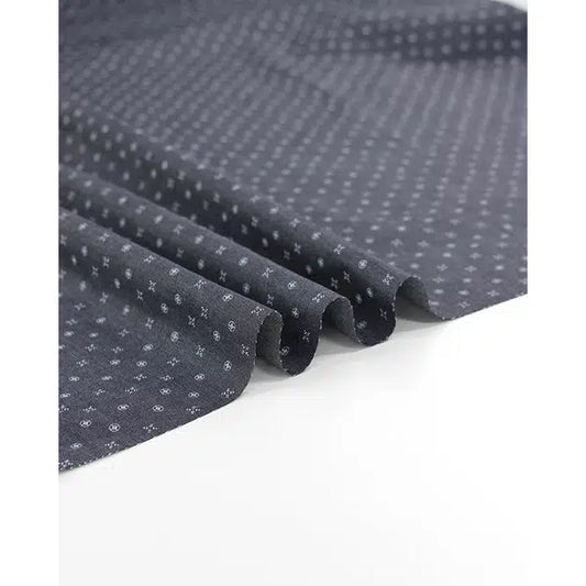 Lightweight Denim Shirting Fabric - Azulejos – view 2 | Truro Fabrics